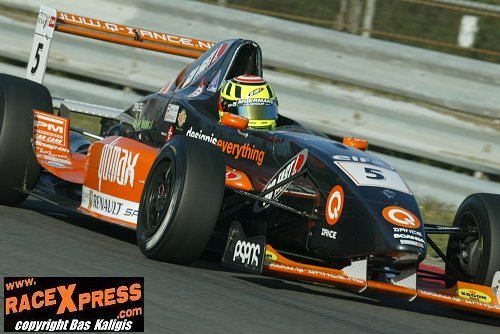 Renger in actie tijdens de finaleraces op Circuit Park Zandvoort
